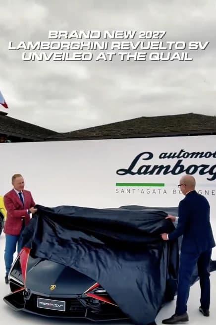 Revuelto SV unveil at The Quail